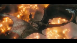 The Hobbit  Smaug Dragon Death Scene [upl. by Elleinwad250]