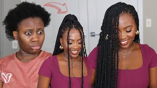 She did It DIY Goddess Passion Twist  Easy Protective Style Tutorial [upl. by Aryahay714]