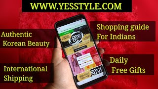 How to shop on YESSTYLE Shopping guide for Indians  Website Tour  Free Gifts [upl. by Theadora]