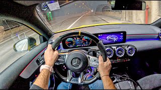 Mercedes AMG A45 S 20 4Matic 421 hp  POV Test Drive 2255 Joe Black [upl. by Geoffrey829]