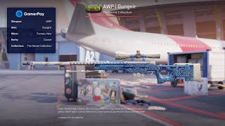 CS2  AWP  Gungnir Factory New  Skin Showcase [upl. by Bundy594]