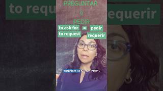 Spanish lesson preguntar vs pedir learnspanish spanishteacher spanishlesson [upl. by Malkah]