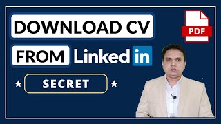 How To Download LinkedIn Profile As Resume On PDF Format  Linkedin Profile As PDF 2021 [upl. by Asa200]