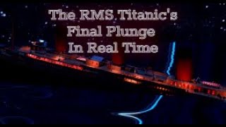 Real Time Final Plunge Of The RMS Titanic [upl. by Airdnaxila434]