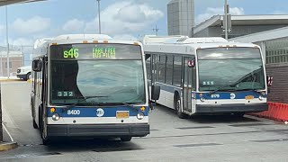 MTA NYCT 20156 Novabus LFS 8400 on the S46 FARE FREE at St George Ferry Terminal [upl. by Smukler]