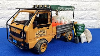 Upgrade Wpl D12 Truck Off Road Camel Trophy Color Off Road Rc Mod Project Car Carry 110 Modified [upl. by Daniyal]