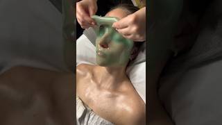 Applying a Jelly Mask esthetician facial estheticianlife satisfying facialist skintreatment [upl. by Winne]