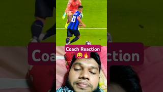 Football coack funny reaction🔥😝 funny worldcup shortvideo goalkeepersaves trendingshorts [upl. by Anahsit]