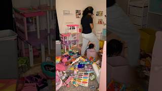 DEEP Clean amp Declutter my daughters playroom with me cleaning momlife [upl. by Greg]