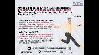 GAE Relief From Knee Pain Without Surgery [upl. by Sontag142]