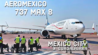 Aeromexico 737 max8 MexicoGuadalajara [upl. by Horbal618]