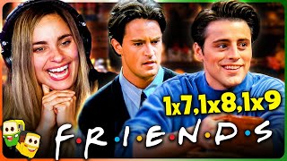 FRIENDS SEASON 1 Episodes 78 amp 9 REACTION  First Time Watch [upl. by Ciapas]