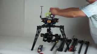 Versadrones Heavy Lift Octocopter detachable arms demonstration [upl. by Rheta213]