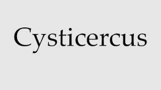 How to Pronounce Cysticercus [upl. by Yahska]