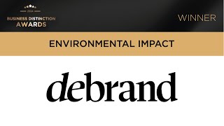 Business Distinction Awards 2024 Environmental Impact Award  Debrand [upl. by Norved403]