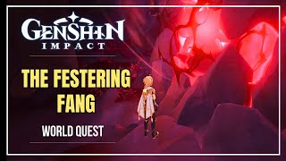 quotTHE FESTERING FANGquot Quest Guide  Dragonspine  Mondstadt World Quest [upl. by Herates]