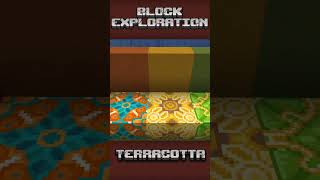 Terracotta  Block Exploration Video minecraftutorial minecraftbuilding BlockExplorationVideo [upl. by Notfilc]