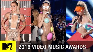 Meat Dresses to Purple Pasties Remembering Iconic VMA Looks  2016 Video Music Awards  MTV [upl. by Markowitz]