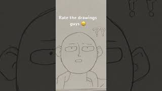 I tried drawing Saitama😅 saitama onepunchman animeart manga drawing artwork [upl. by Bohs]