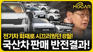 8월 국산차 판매 순위 전기차 오히려 급증중국산차가 판매 1등 [upl. by Kleinstein182]