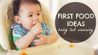 BABY LED WEANING First Food Ideas [upl. by Einhpets381]