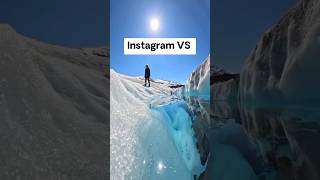 Instagram vs Reality 🤗✨ reality expectations travel adventure snow [upl. by Iy]