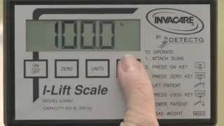 Invacare® ILift™ Series Lifts Scale Operation [upl. by Neau956]