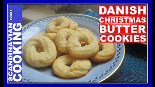 How To Make Danish Vanilla Wreath Cookies Vaniljekranse Recipe [upl. by Noffets]