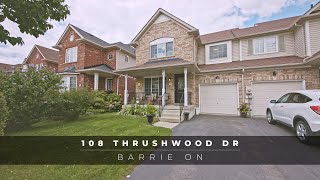 108 Thrushwood Dr Barrie [upl. by Margarita]