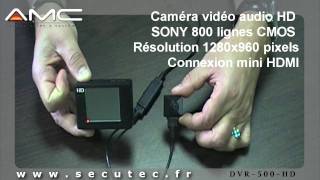 MICRO CAMERA HD CACHÉE DANS UN BOUTON OU VIS AVEC ENREGISTREUR PORTABLE SECUTECFR [upl. by Tobin]