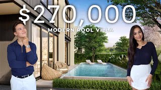 Touring a 270000 Ultra Modern Pool villa in Pattaya TH [upl. by Giustina]