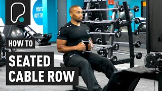 How To Do A Seated Cable Row [upl. by Sloatman370]