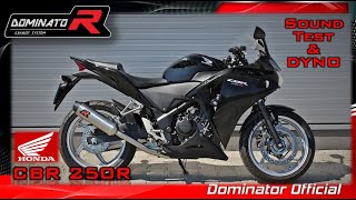 Honda CBR 250R  Dominator Exhaust Sound Compilation 🏍 [upl. by Haodnanehs772]