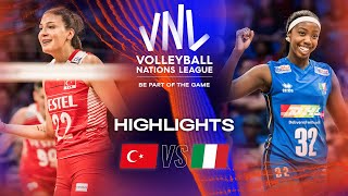 🇹🇷 TUR vs 🇮🇹 ITA  Highlights Quarter Finals  Womens VNL 2023 [upl. by Stodder530]