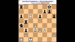 Capablanca vs N Rossolimo capablanca amazing sacrifice capablanca chess game capablancachess [upl. by Reiche399]