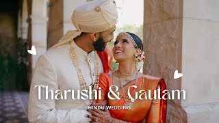 Tharushi amp Gautams  Sri Lankan Hindu Wedding  Curzon Hall  Highlights [upl. by Cointon642]