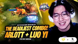 THE DEADLIEST COMBO LUO YI  ARLOTT ONIC PH vs BLCK Game 1 [upl. by Auqined]