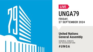 UNGA 79 General Debate Live Pakistan Israel Republic of Korea amp more 27 September 2024 Day 4 [upl. by Nnylecoj971]