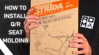 Tutorial Strida install the QR seat molding [upl. by Cyprio801]