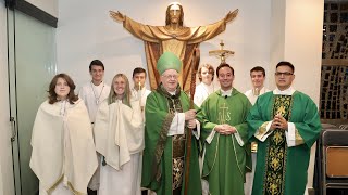 Bishop Dennis Sullivan Celebrates an Installation Mass for Fr John Rossi [upl. by Nemlaz152]