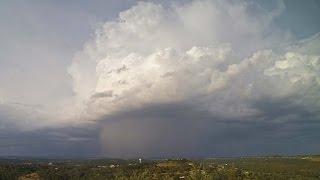 Strong Evening Storms Time Lapse July 25 2016 [upl. by Spielman]