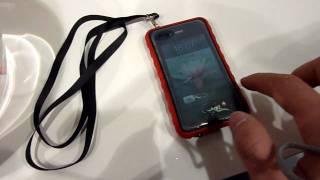 Krusell Waterproof Mobile Case tested with iPhone 4 [upl. by Yentirb]