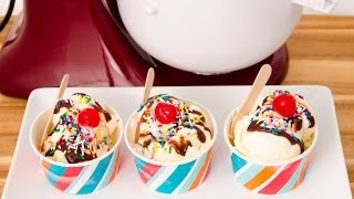 How to Make Ice Cream with KitchenAid Ice Cream Attachment from Cookies Cupcakes and Cardio [upl. by O'Meara]