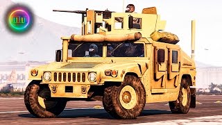 GTA 5 LSPDFR Military Patrol  Humvee w 50 Cal M2 Browning [upl. by Nywled558]