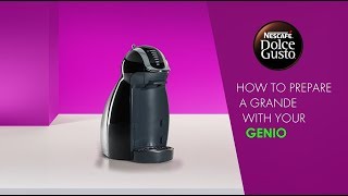 Prepare a Grande Intenso with NESCAFE DOLCE GUSTO Genio Coffee Machine [upl. by Eimmelc]