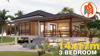 Elevated House Design  Modern FARM HOUSE 3 Bedroom  160SQM [upl. by Currier]