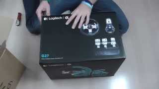 Logitech G27 Racing Wheel  rozbalení unboxing [upl. by Winterbottom598]