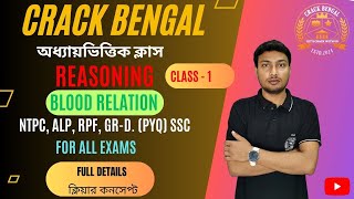 BLOOD RELATION  BY SAHAJAHAN SIR  bloodrelationtricks education  CRACK BENGAL [upl. by Lillie]