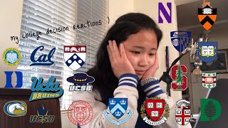 college decision reactions 2022 ivies t20s ucs [upl. by Imat]