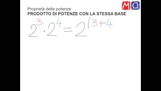 Prodotto di potenze con la stessa base [upl. by Anah]